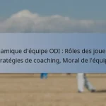 Dynamique d’équipe ODI : Rôles des joueurs, Stratégies de coaching, Moral de l’équipe