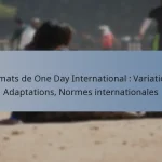 Formats de One Day International : Variations, Adaptations, Normes internationales