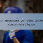 Match international T20 : Règles, Stratégies, Compositions d’équipe