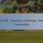 Match T20 : Couverture médiatique, Analyse, Commentaire