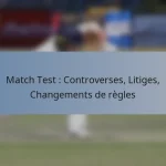 Match Test : Controverses, Litiges, Changements de règles