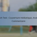 Match Test : Couverture médiatique, Analyse, Commentaire
