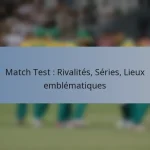 Match Test : Rivalités, Séries, Lieux emblématiques