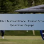 Match Test traditionnel : Format, Score, Dynamique d’équipe