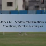 Stades T20 : Stades emblématiques, Conditions, Matches historiques