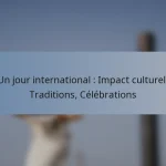 Un jour international : Impact culturel, Traditions, Célébrations
