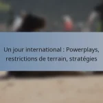 Un jour international : Powerplays, restrictions de terrain, stratégies